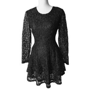 Design Lab by Lord & Taylor Lace Fit and Flare Dress Size Medium